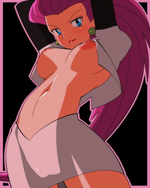 480px x 600px - Great picture of Jessie from â€œPokemonâ€ posing so everyone could see her  nice big tits! â€“ Pokemon Hentai